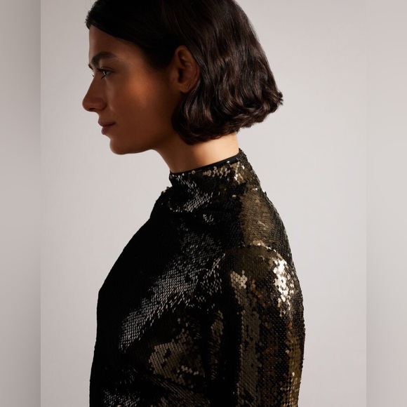 Ted Baker ~ Lovato Sequins Top - Picture 3 of 12